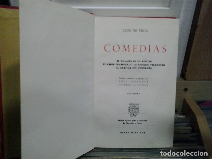 Libros de segunda mano: Comedias, 2 tomos. Lope de Vega - Foto 2