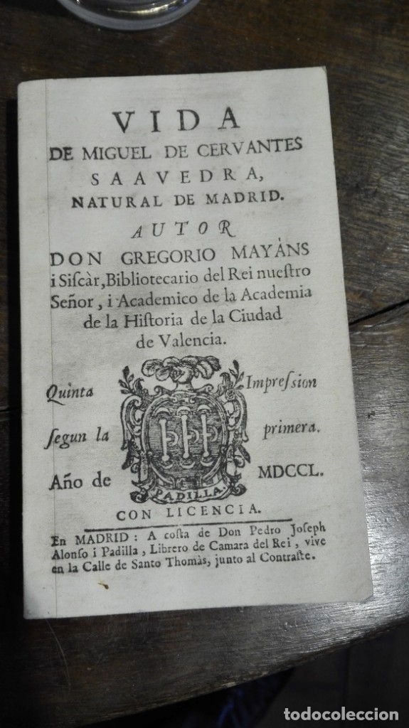 Libros de segunda mano: Vida de Miguel de Cervantes Saavedra - Foto 1