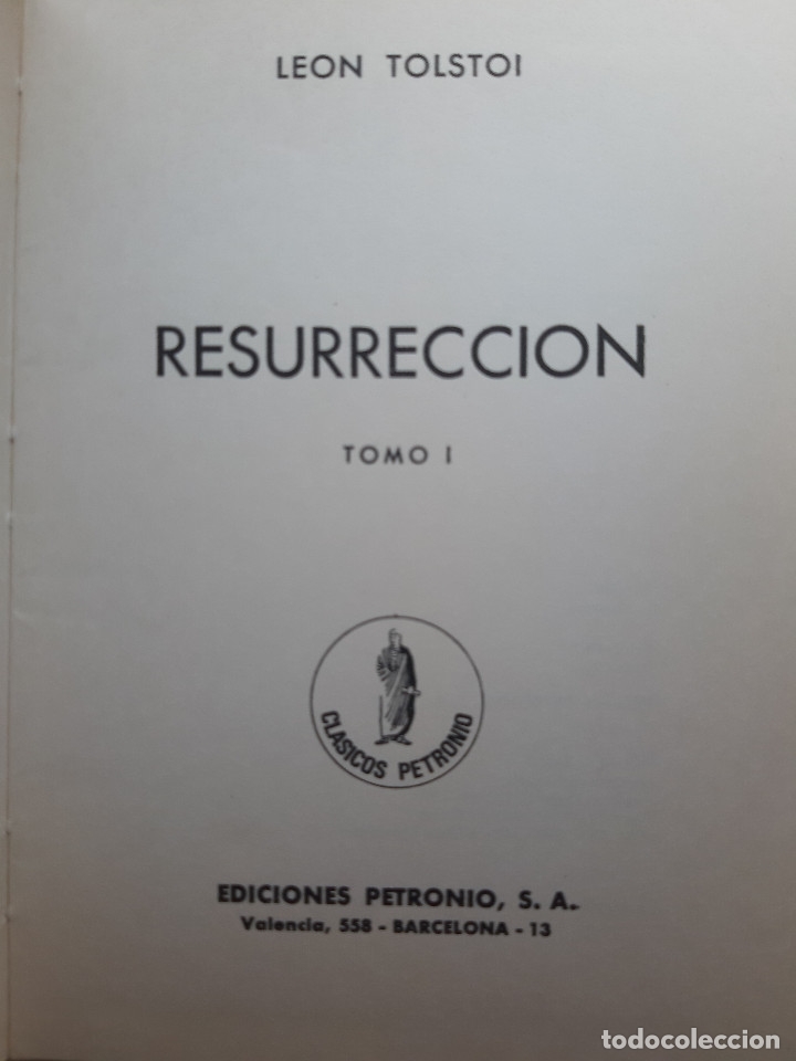 Libros de segunda mano: RESURRECCI&Oacute;N de LEON TOLSTOI (2 TOMOS) - Foto 2