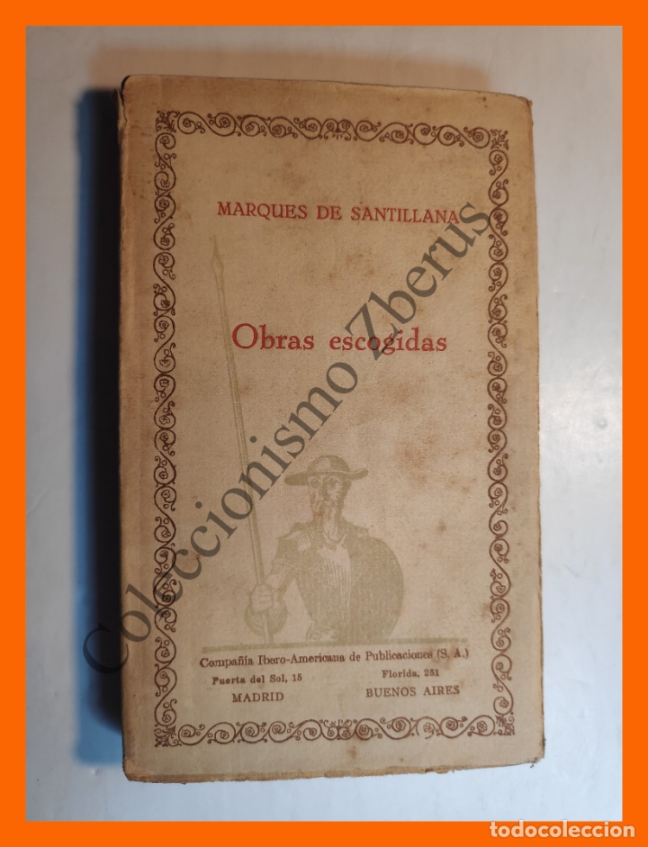 Libros de segunda mano: Obras Escogidas - Marqu&eacute;s de Santillana - Foto 1