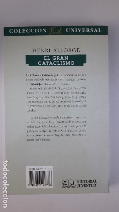 Libros de segunda mano: EL GRAN CATACLISMO. HENRI ALLORGE. - Foto 2
