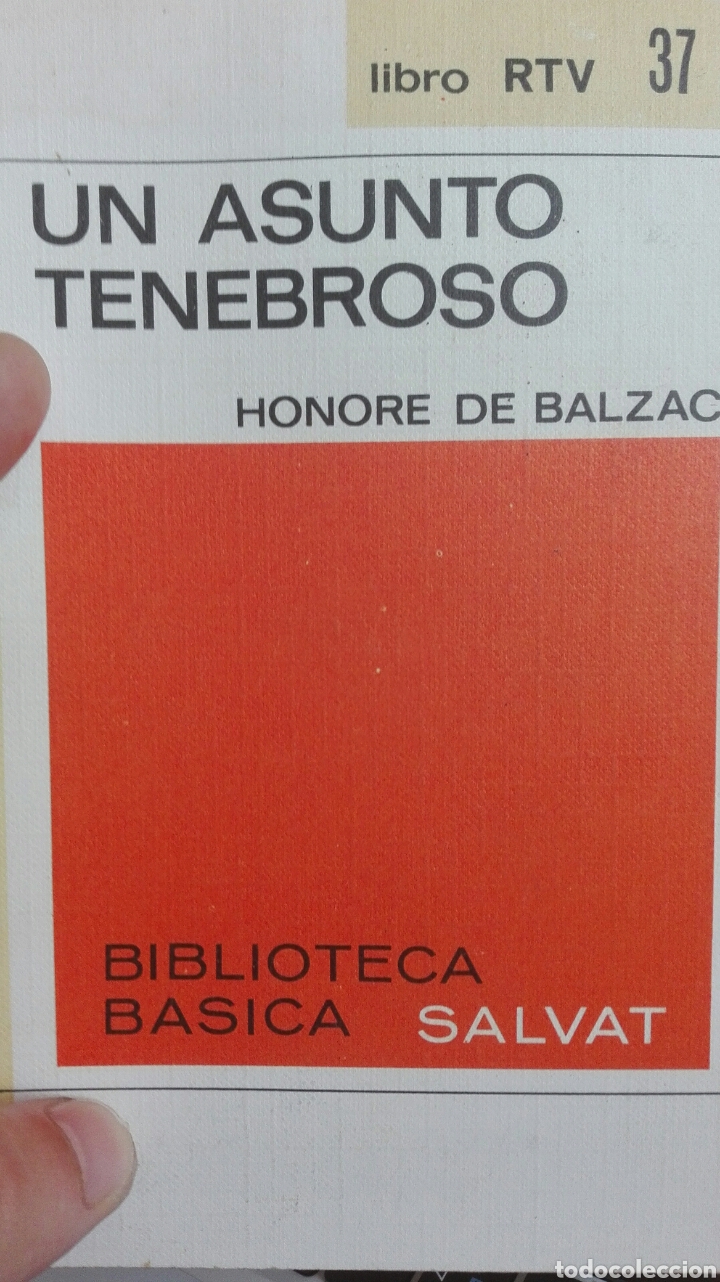 Libros de segunda mano: Un asunto tenebroso, Honor&eacute; de Balzac - Foto 1
