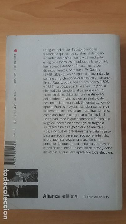 Libros de segunda mano: Fausto - goethe - Alianza editorial - Foto 2