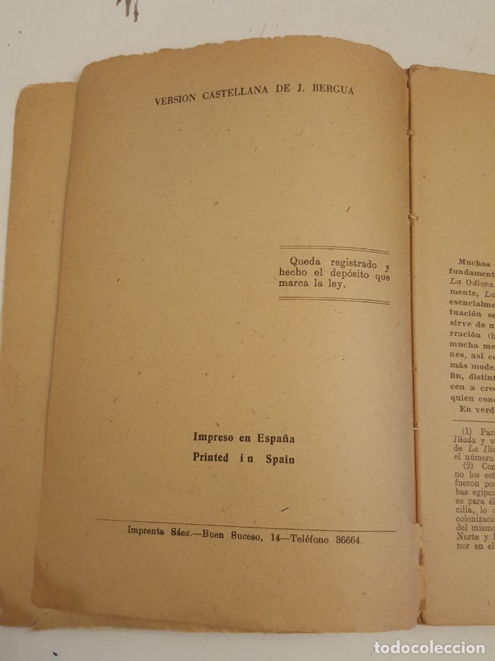 Libros de segunda mano: LA ODISEA. HOMERO. Ediciones Ib&eacute;ricas - Foto 3
