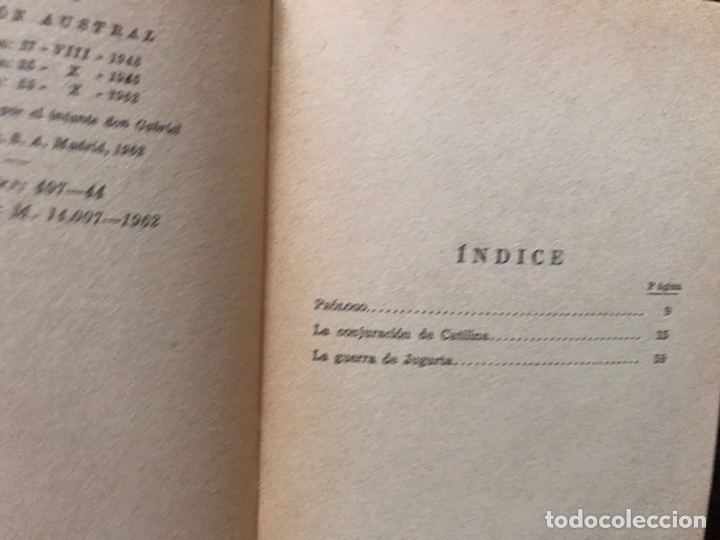 Libros de segunda mano: La conjuraci&oacute;n de Catilina. Cayo Salustio. Austral - Foto 5