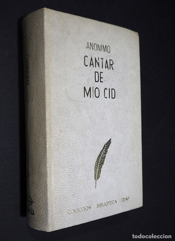 Libros de segunda mano: CANTAR DE MIO CID, AN&Oacute;NIMO. Coleccion Biblioteca EDAF 1967 - Foto 1