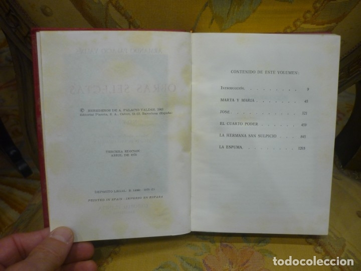 Libros de segunda mano: OBRAS SELECTAS DE ARMANDO PALACIO VALD&Eacute;S. DOS TOMOS CON ESTUCHE. COMPLETO. - Foto 6