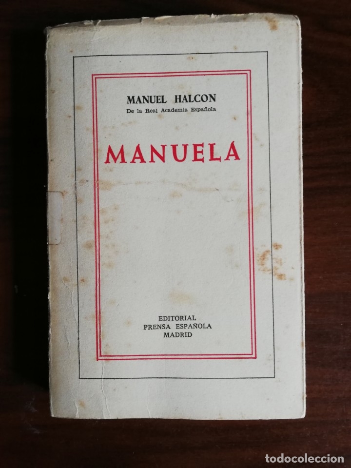 Libros de segunda mano: Manuela. Manuel Halc&oacute;n - Foto 1