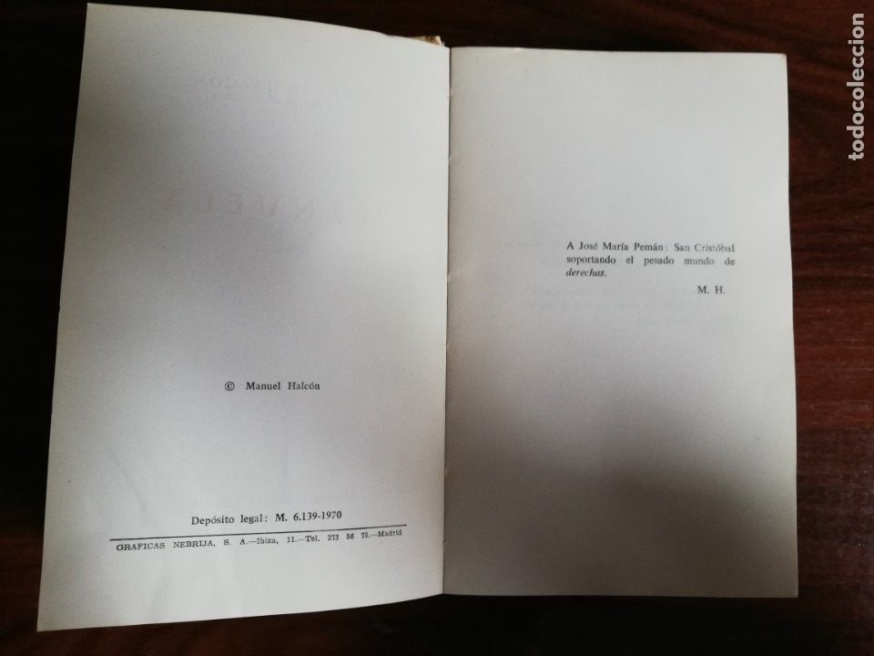 Libros de segunda mano: Manuela. Manuel Halc&oacute;n - Foto 3