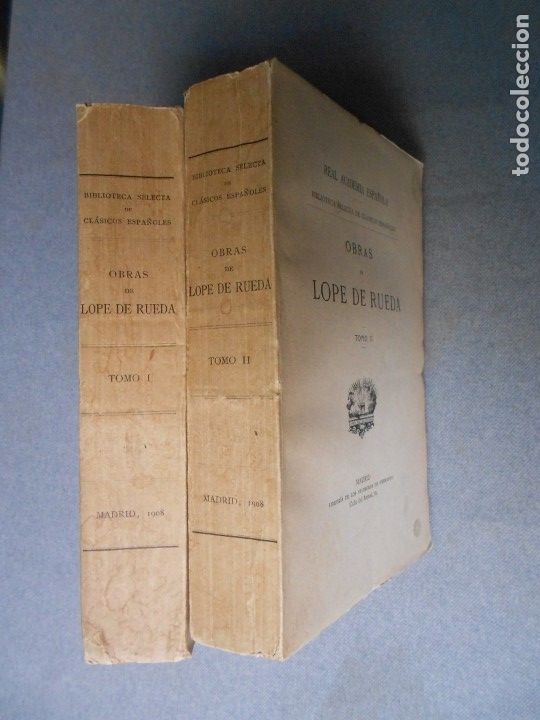 Libros de segunda mano: OBRAS DE LOPE DE RUEDA. DOS TOMOS - Foto 2