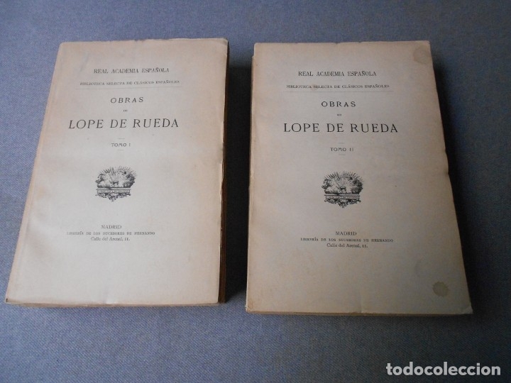 Libros de segunda mano: OBRAS DE LOPE DE RUEDA. DOS TOMOS - Foto 3