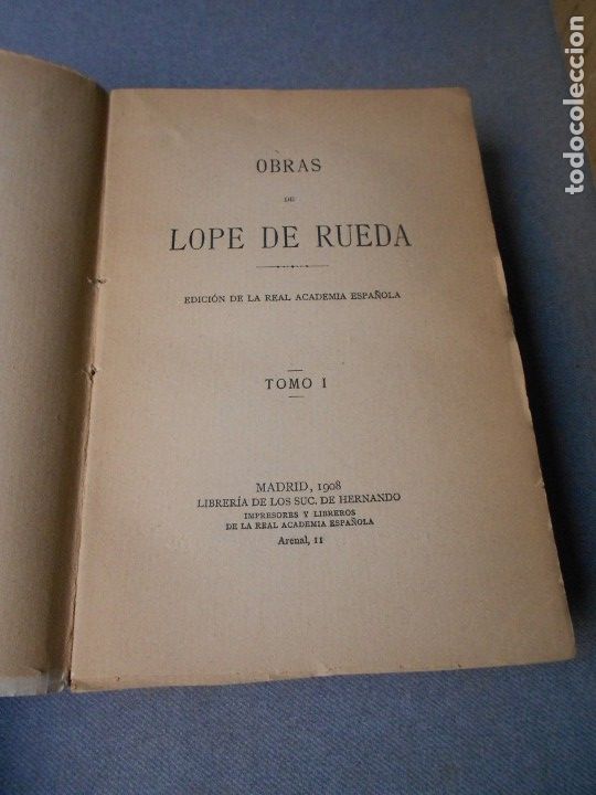 Libros de segunda mano: OBRAS DE LOPE DE RUEDA. DOS TOMOS - Foto 5