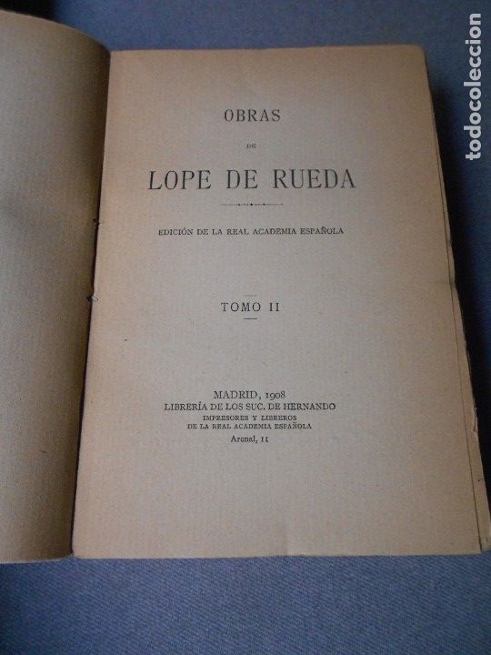 Libros de segunda mano: OBRAS DE LOPE DE RUEDA. DOS TOMOS - Foto 10