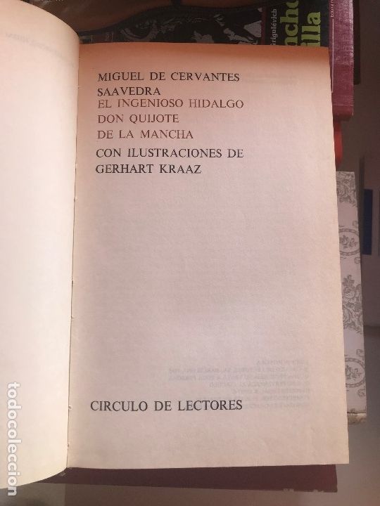 Libros de segunda mano: LIBRO DON QUIJOTE DE LA MANCHA. ED. CIRCULO DE LECTORES 1965 - Foto 3