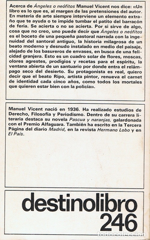 Libros de segunda mano: &Aacute;NGELES O NE&Oacute;FITOS MANUEL VINCENT - Foto 2