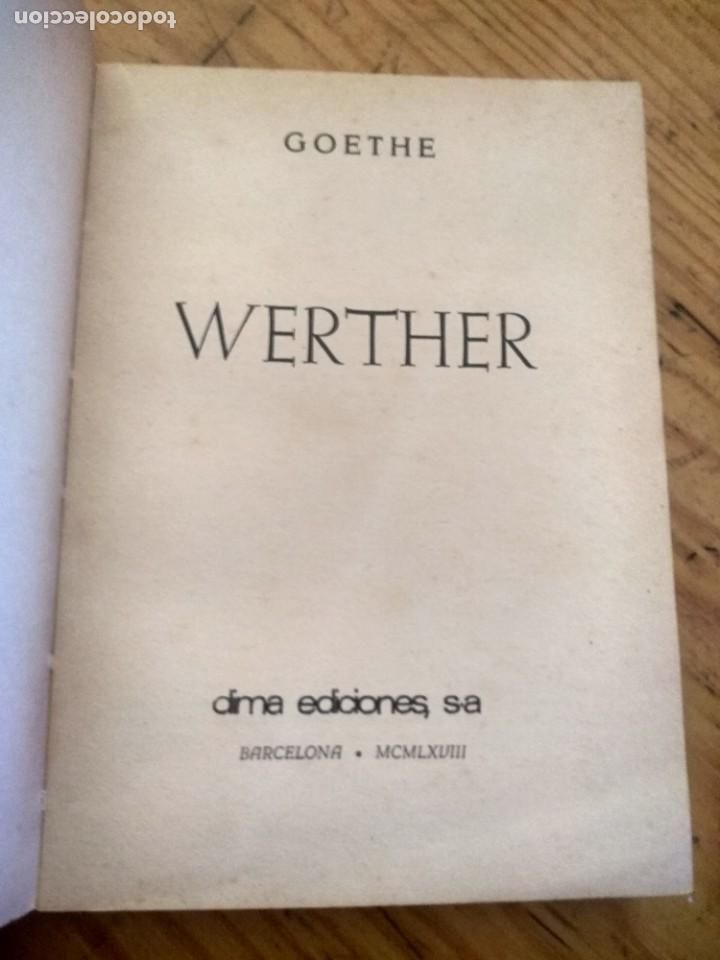 Libros de segunda mano: Werther - GOETHE. Dima, 1968 - Foto 2