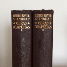 Livros em segunda mão: OBRAS COMPLETAS TOMOS I Y II. STENDHAL. AGUILAR OBRAS ETERNAS. PRIMERA EDICIÓN. MEXICO. Lote 183820126