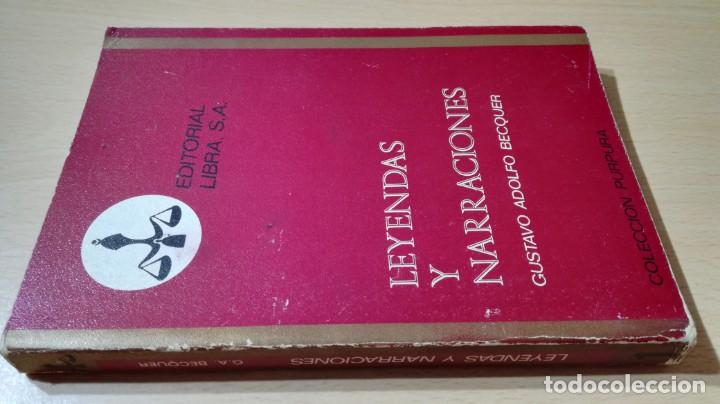 Libros de segunda mano: LEYENDAS Y NARRACIONES - GUSTAVO ADOLFO BECQUER - LIBRA	 / 	E601 - Foto 1