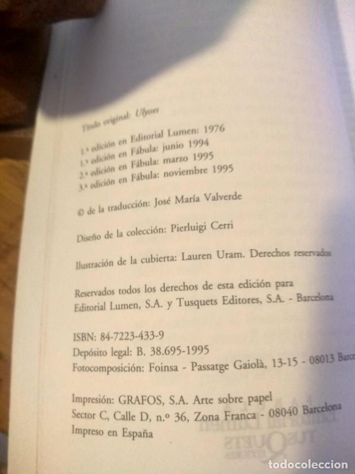Libros de segunda mano: Ulises por James Joyce de Ed. Lumen / Tusquets - Foto 3