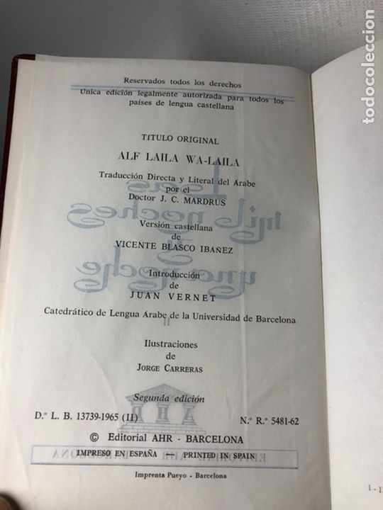 Libros de segunda mano: LAS MIL Y UNA NOCHES  &middot;&middot;&middot; 2 VOLS. - Foto 18
