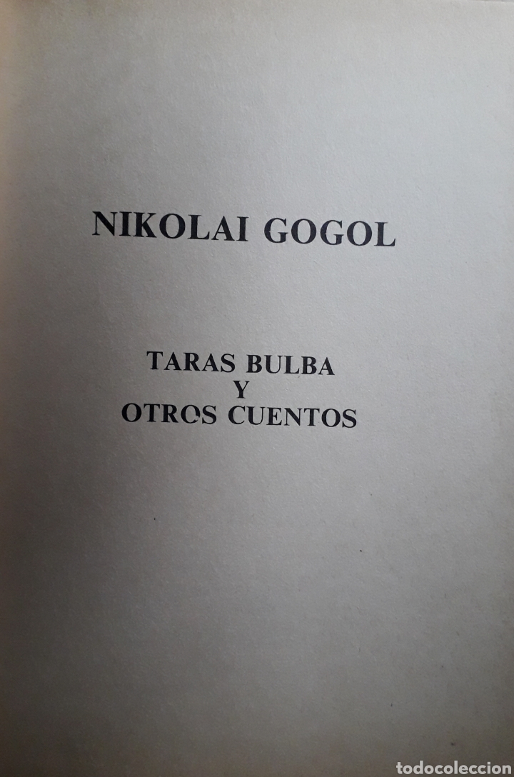 Libros de segunda mano: Nicolai Gogol, Taras Bulba y Cuentos, 1983 - Foto 2