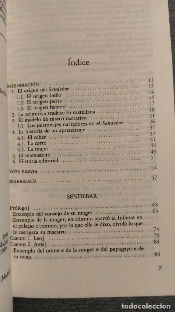 Libros de segunda mano: SENDEBAR ANONIMO CATEDRA - Foto 5