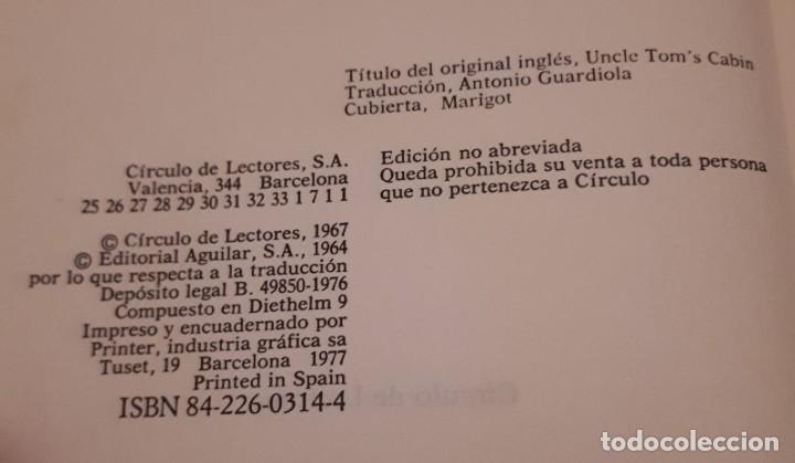Libros de segunda mano: La caba&ntilde;a del Tio Tom &ndash; Harriet Beecher-Stowe - Foto 2