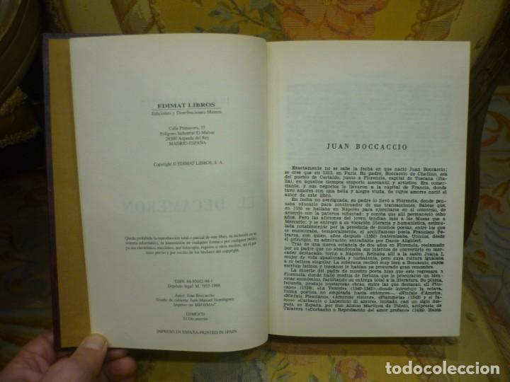 Libros de segunda mano: EL DECAMER&Oacute;N, DE BOCCACCIO. EDIMAT, MADRID, 1.998. - Foto 5