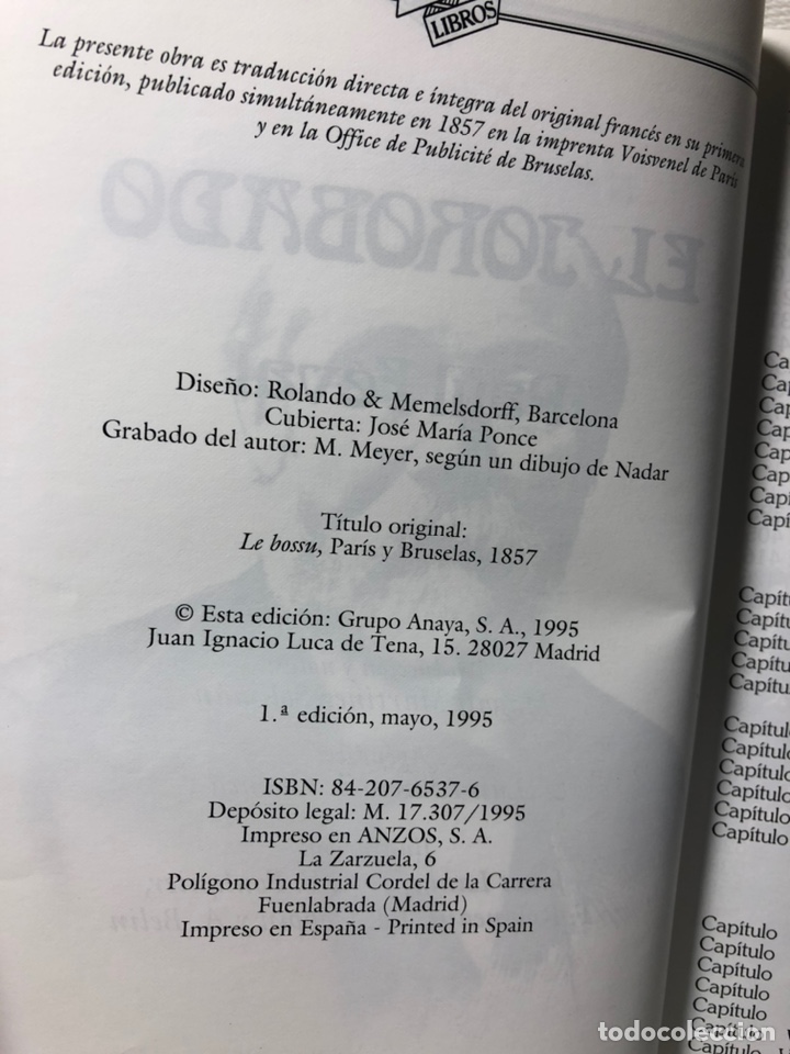 Libros de segunda mano: EL JOROBADO - PAUL FEVAL - EDIT. ANAYA - Foto 2