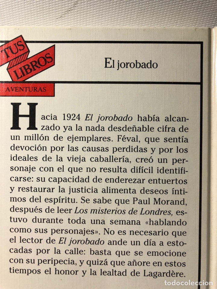 Libros de segunda mano: EL JOROBADO - PAUL FEVAL - EDIT. ANAYA - Foto 7