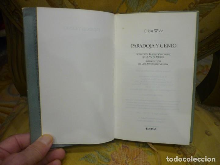 Libros de segunda mano: PARADOJA Y GENIO, DE OSCAR WILDE. EDHASA, 1&ordf; EDICI&Oacute;N 1.993. - Foto 4