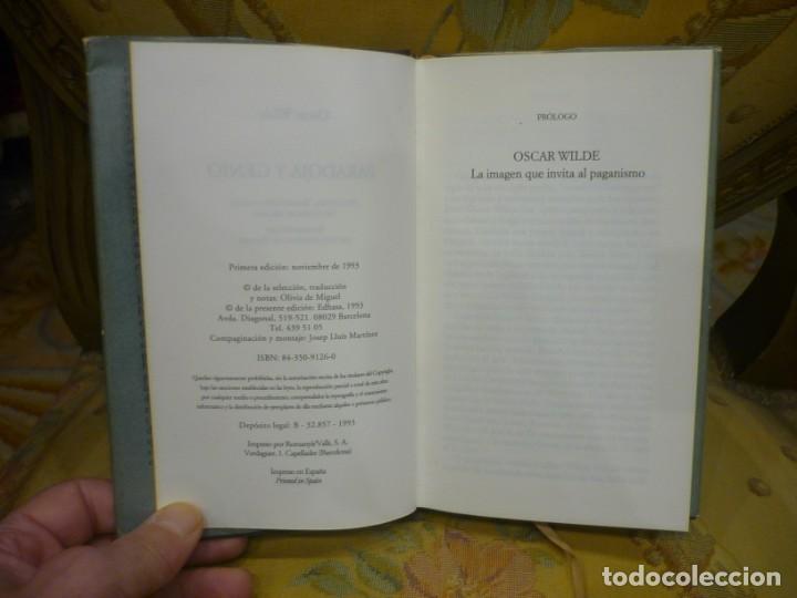 Libros de segunda mano: PARADOJA Y GENIO, DE OSCAR WILDE. EDHASA, 1&ordf; EDICI&Oacute;N 1.993. - Foto 5