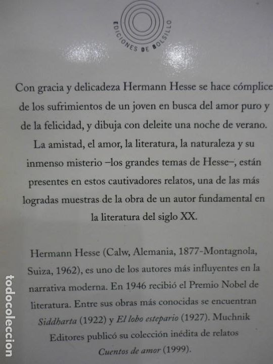Libros de segunda mano: NOCHE DE JUNIO, DE HERMANN HESSE. - Foto 3