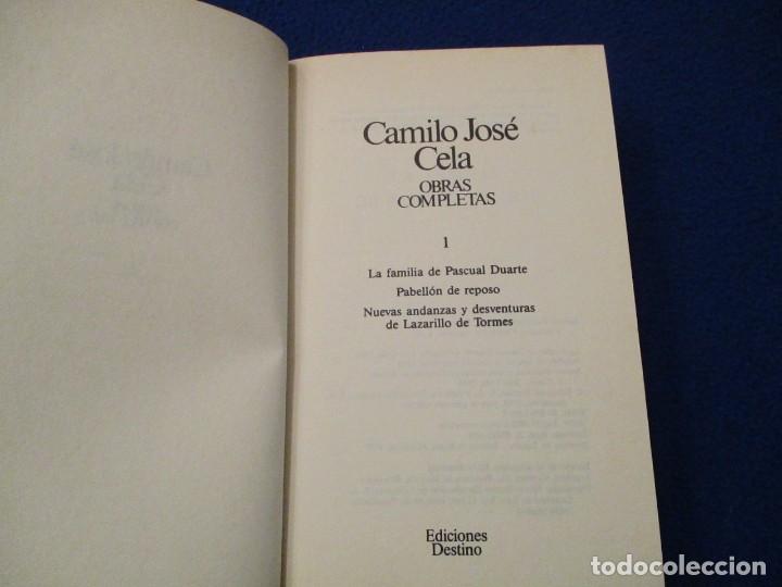 Libros de segunda mano: CAMILO JOS&Eacute; CELA Obras Completas Vol 1 Ediciones Destino 1987 - Foto 3