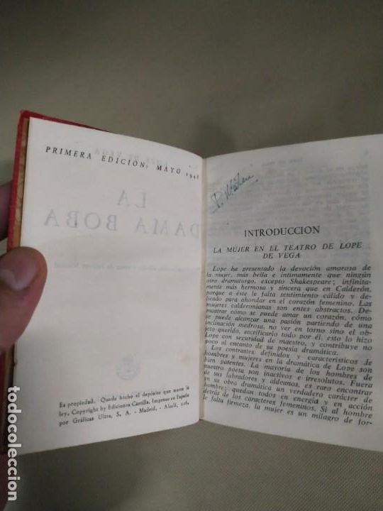 Libros de segunda mano: La Dama Boba - Lope de Vega. Ediciones Castilla. 1948 - Foto 5