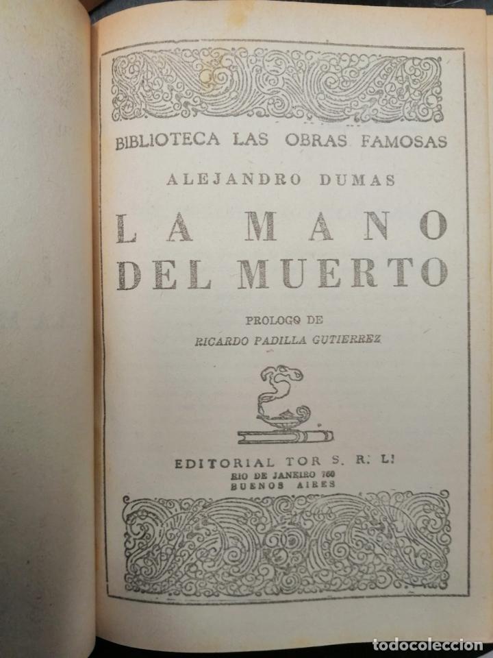 Libros de segunda mano: La mano del muerto. Alejandro Dumas. - Foto 3