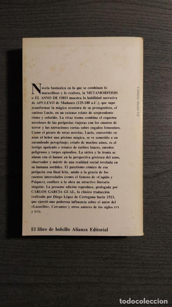 Libros de segunda mano: EL ASNO DE ORO  APULEYO  EDITORIAL ALIANZA . - Foto 4