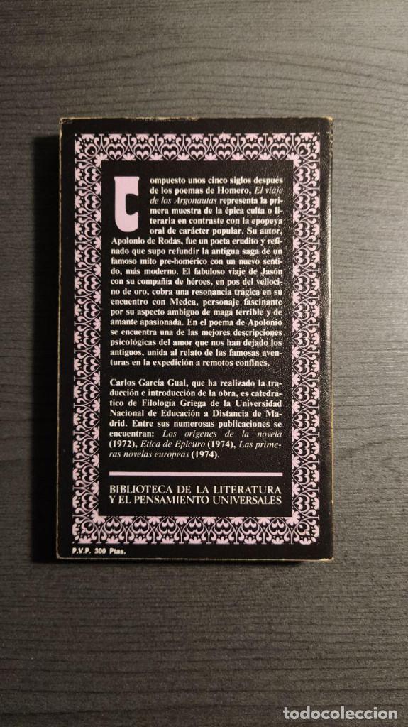 Libros de segunda mano: EL VIAJE DE LOS ARGONAUTAS  APOLONIO de RODAS  Editora Nacional - Foto 4