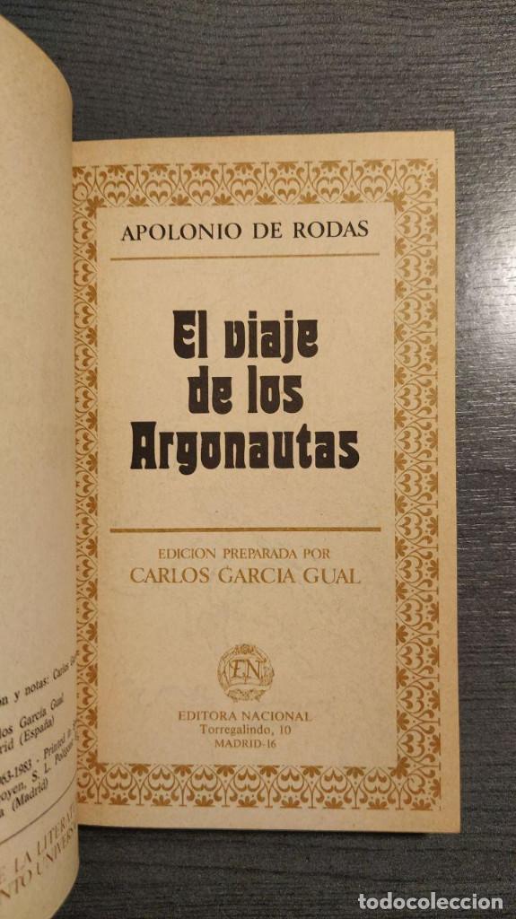 Libros de segunda mano: EL VIAJE DE LOS ARGONAUTAS  APOLONIO de RODAS  Editora Nacional - Foto 7