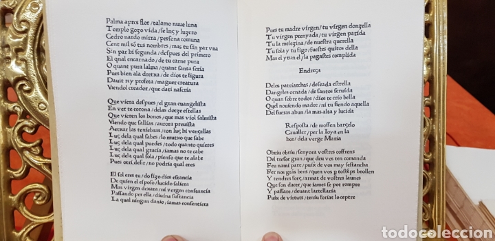 Libros de segunda mano: LES TROBES EN LAHORS DE LA VERGE MARIA,facsimil - Foto 5