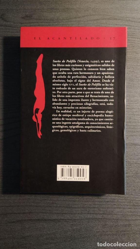 Libros de segunda mano: Sue&ntilde;o de Pol&iacute;filo FRANCISCO COLONNA Acantilado - Foto 10