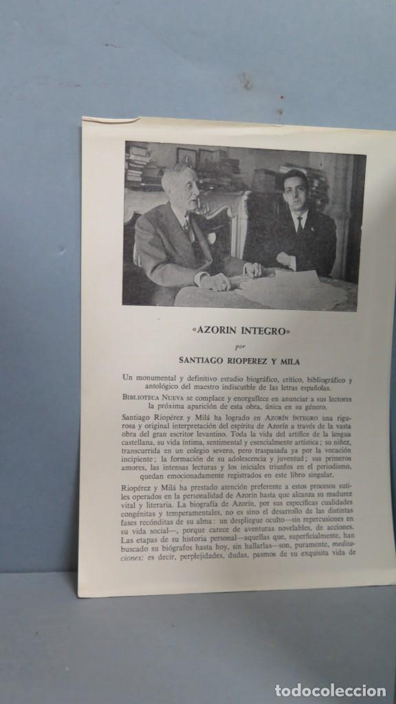 Libros de segunda mano: 1962.- OBRAS SELECTAS. AZORIN. BIBLIOTECA NUEVA - Foto 4