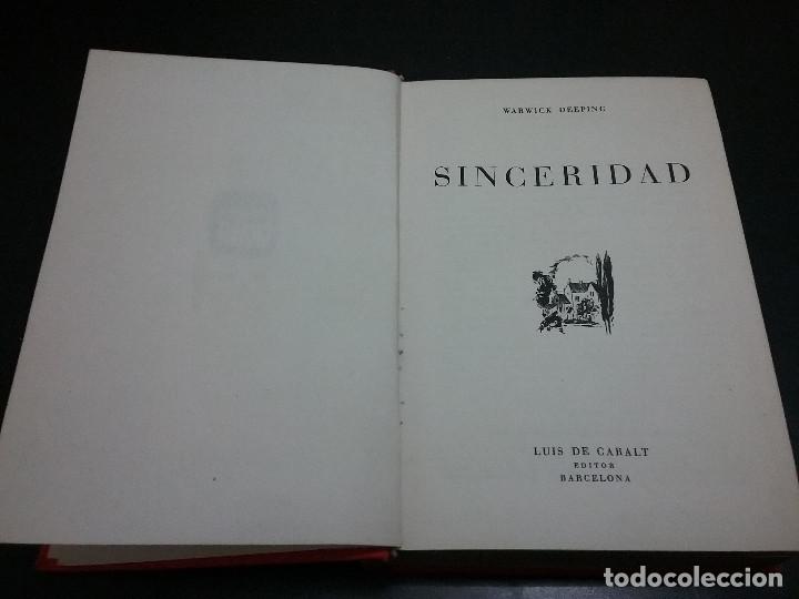 Libros de segunda mano: Sinceridad. Warwick Deeping - Foto 3