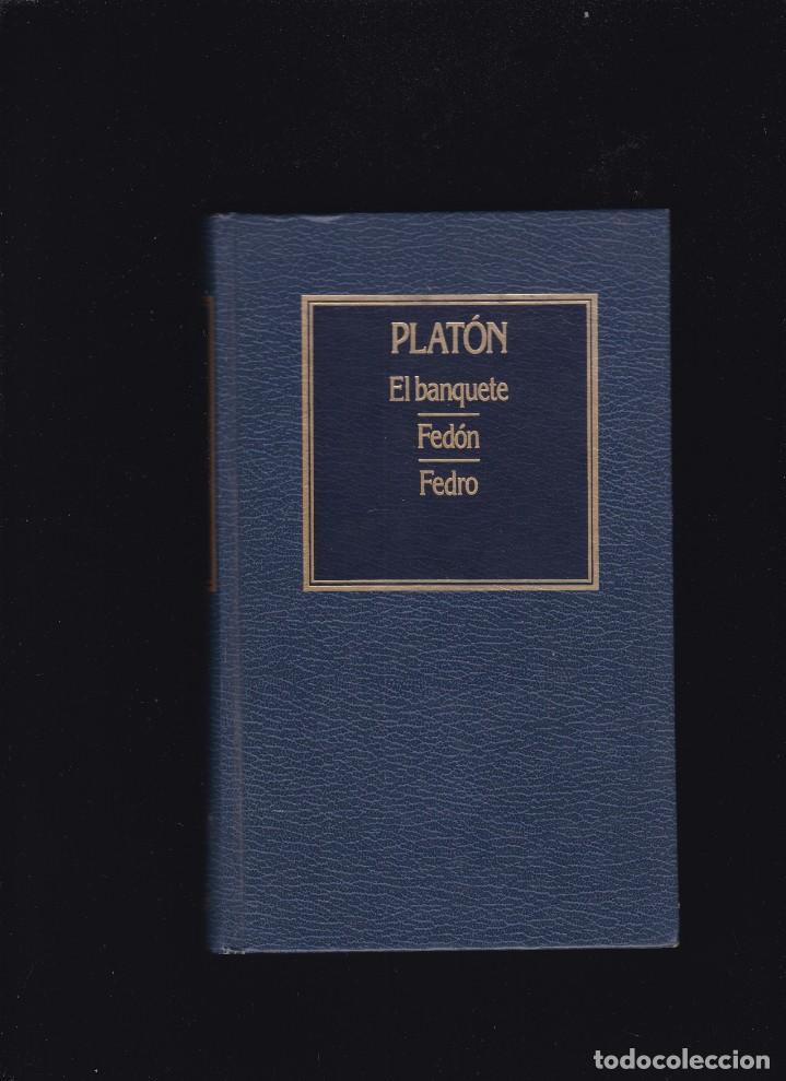 Libros de segunda mano: PLAT&Oacute;N - EL BANQUETE - FED&Oacute;N - FEDRO - EDICIONES ORBIS 1983 - Foto 1