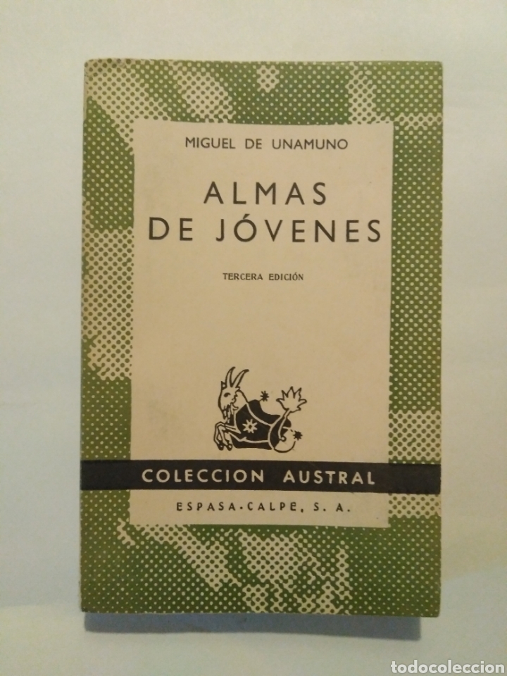 Libros de segunda mano: Almas de j&oacute;venes / Miguel de Unamuno. Austral, 499. - Foto 1