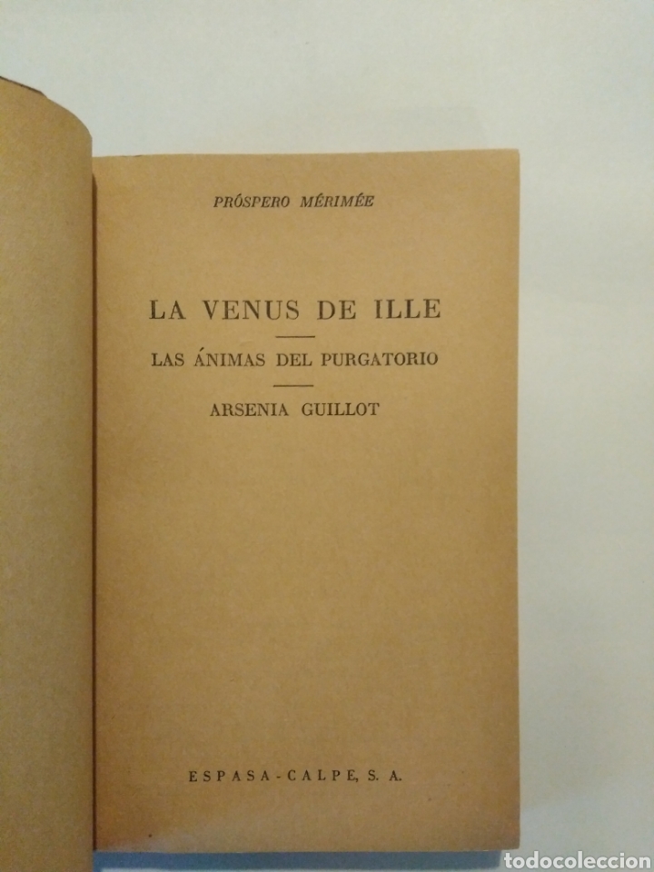 Libros de segunda mano: Las Venus de Ille / Pr&oacute;spero M&eacute;rim&eacute;e. Austral, 986. - Foto 3