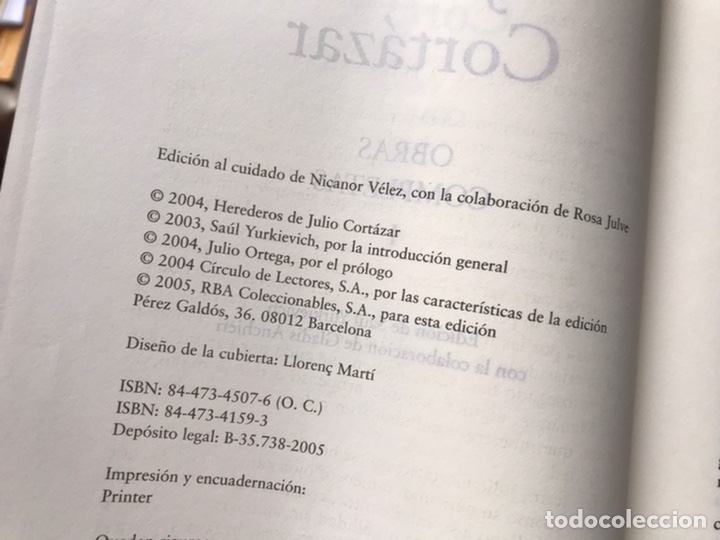 Libros de segunda mano: Julio Cort&aacute;zar. Obras completas I. RBA - Foto 4