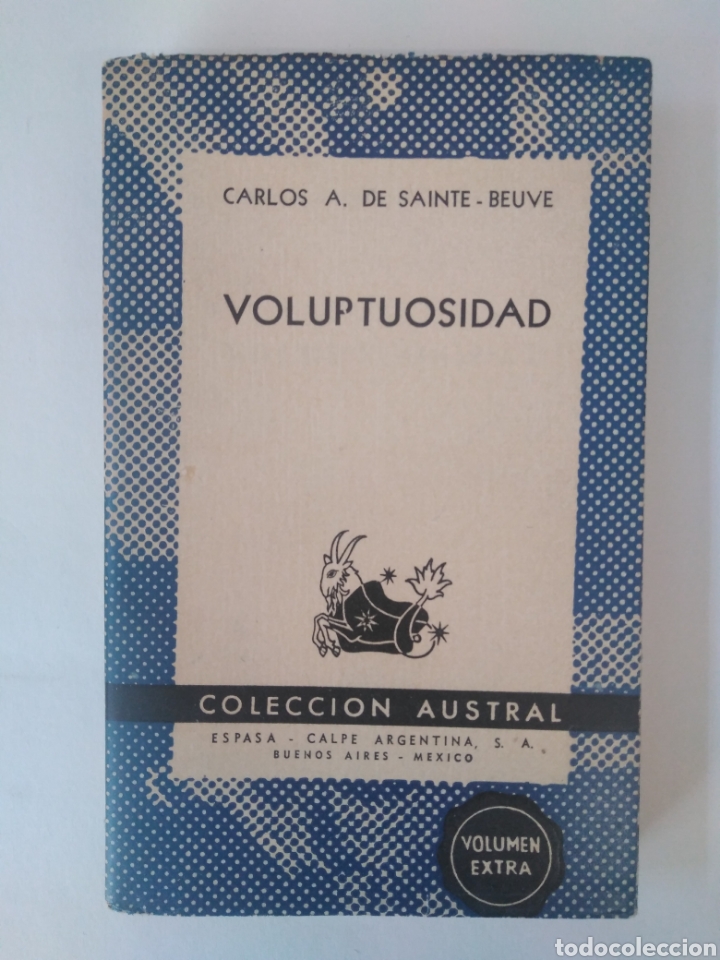 Libros de segunda mano: Voluptuosidad / Carlos A. de Sainte Beuve. Austral, 1069. - Foto 1