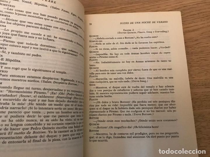 Libros de segunda mano: SHAKESPEARE - DRAMAS Y COMEDIAS -DOS TOMOS - 1967 - Foto 6