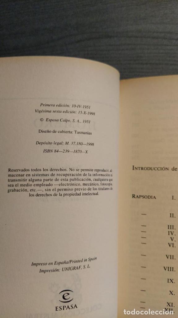 Libros de segunda mano: ODISEA.  HOMERO.  COLECCI&Oacute;N AUSTRAL.  EDITORIAL ESPASA CALPE - Foto 3